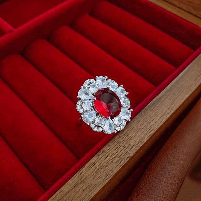 (Various Rhinestone Alloy Ring Designs)