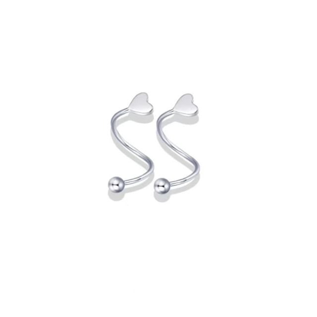 Jacket Heart Bead Star / Ear Alloy