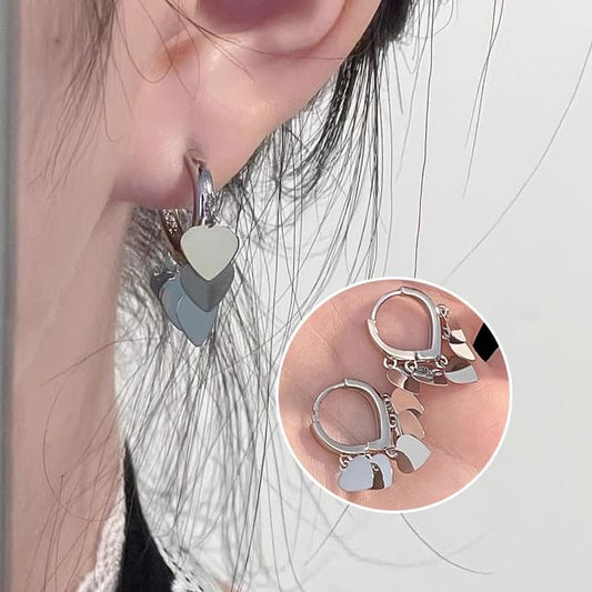 Alloy Earring Heart Drop