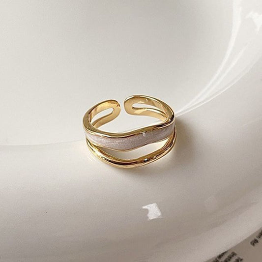 Rhinestone Open Layered / Ring