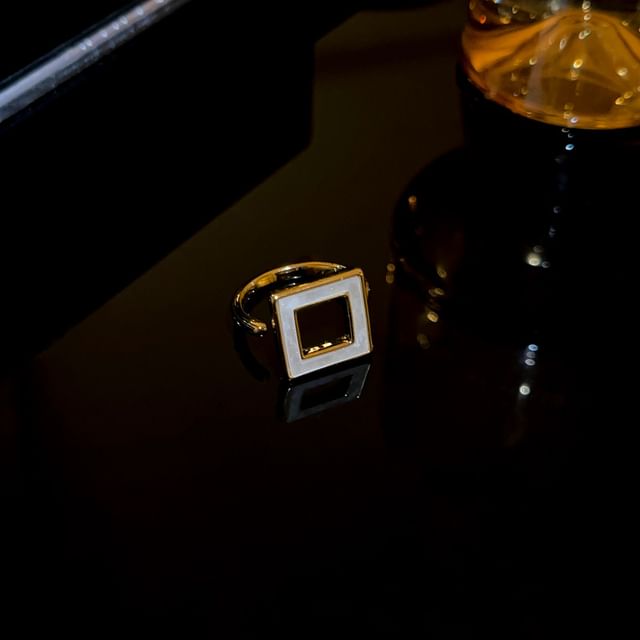Geometric / Rhinestone Ring Open