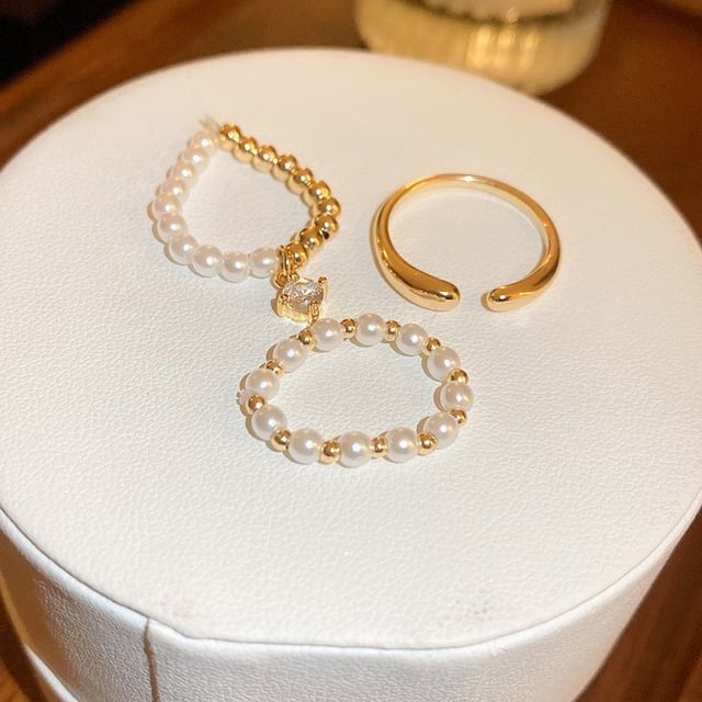 Set Freshwater Ring / Pearl