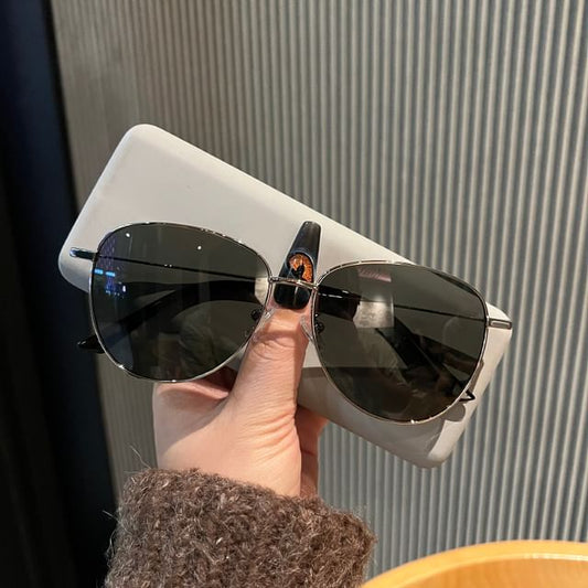 Metal Polished Sunglasses Frame