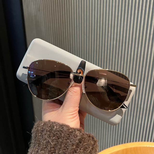 Metal Polished Sunglasses Frame