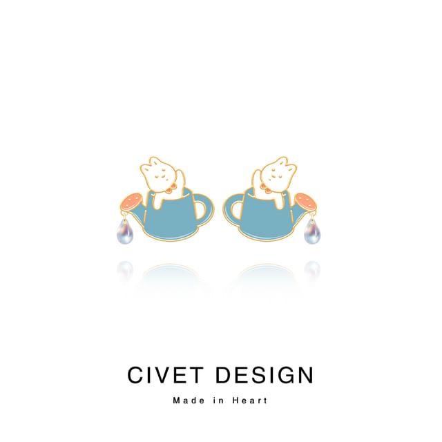 ) Cartoon Various Ear Cuff Designs / Earring Rabbit ( Sterling Stud Silver