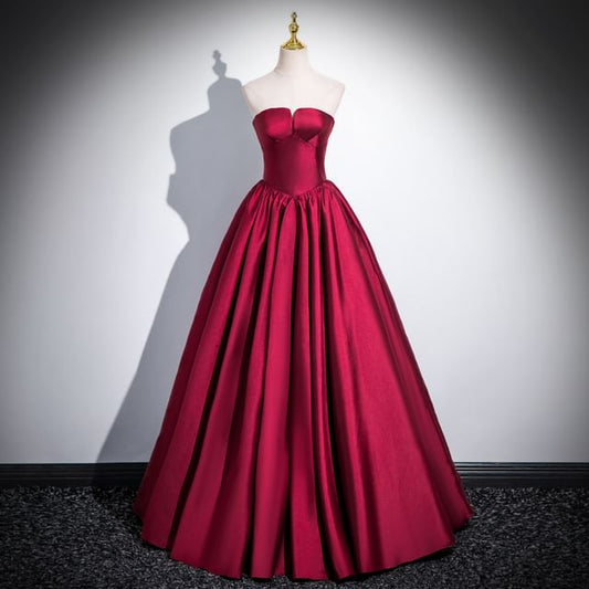 Strapless Evening A-Line Gown Ball