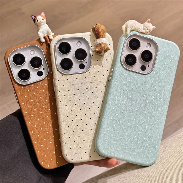Dot Polka Case Phone Cat