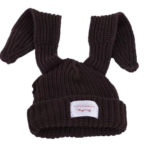 Rabbit Beanie Ear Ribbed