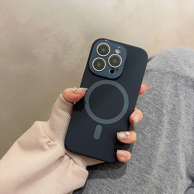 MagSafe) Magnetic Phone Case with Plain (Compatible