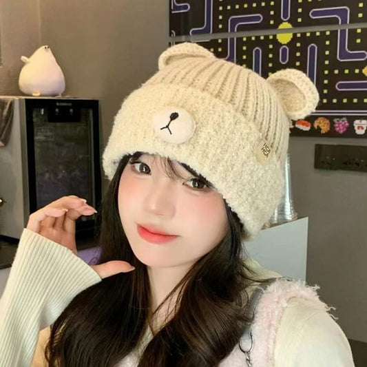 Beanie Knit Bear Ear