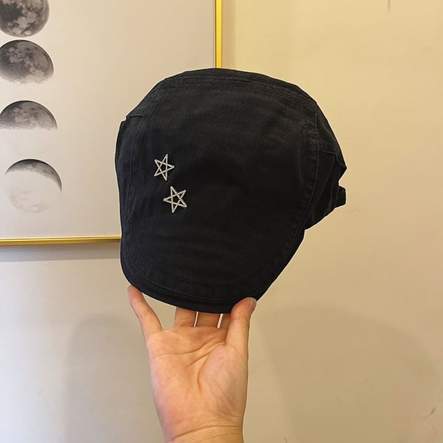 Studded Flat Cap Star