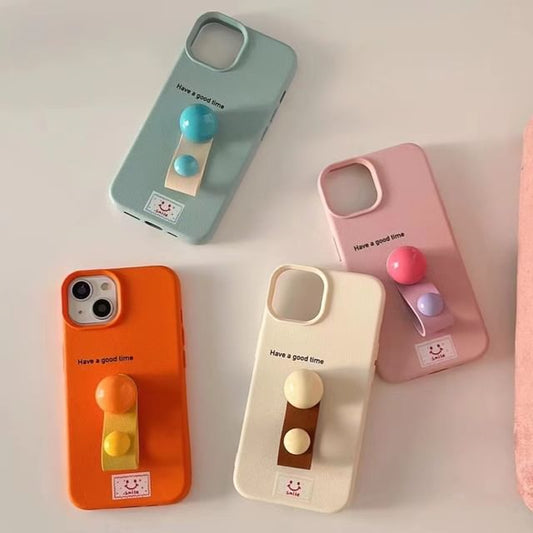 Strap Finger Phone Case Beaded