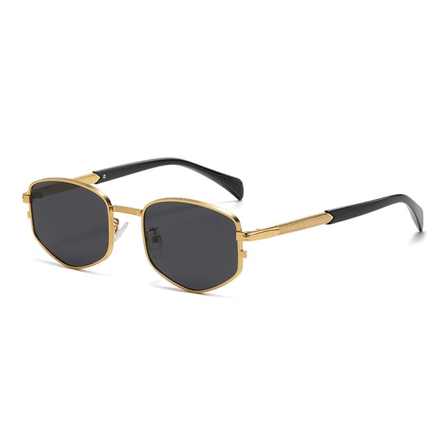 Geometric Metal Sunglasses Frame