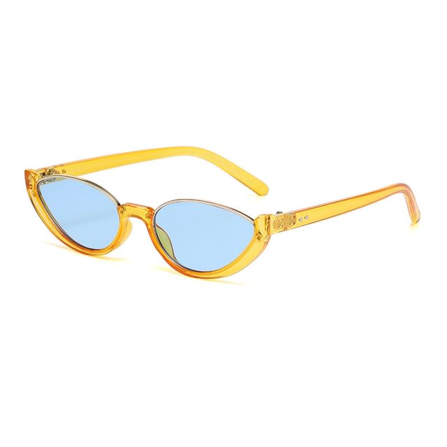 Oval Sunglasses Semi-Rimless Small