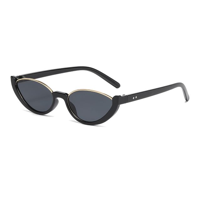 Oval Sunglasses Semi-Rimless Small