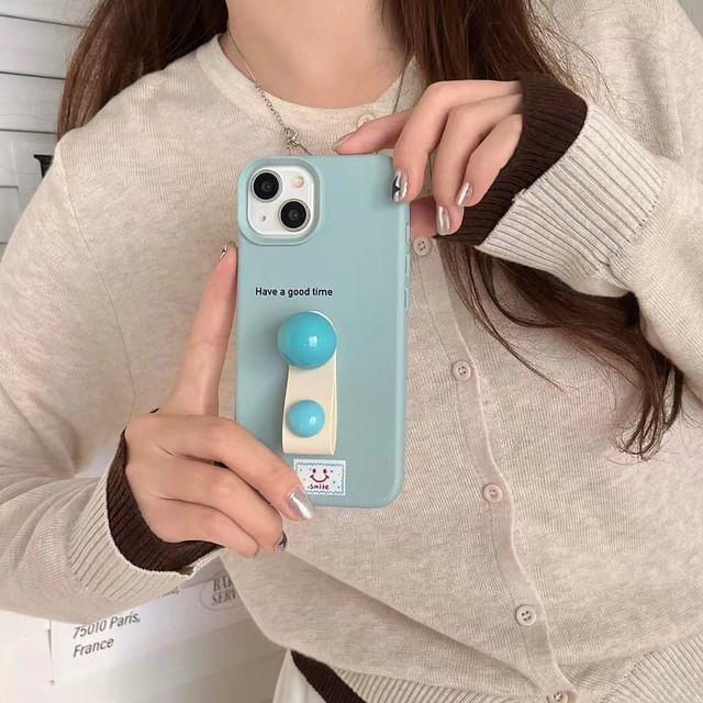 Strap Finger Phone Case Beaded