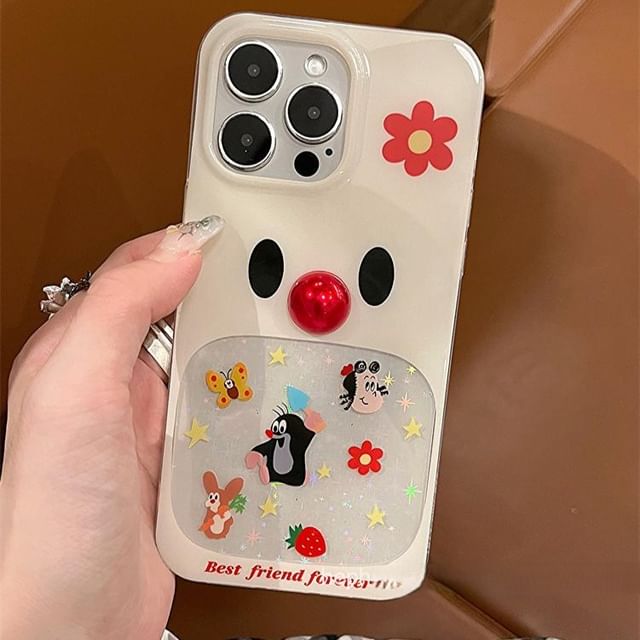 Adhesive Bead Decoration Set Case / Phone Cartoon