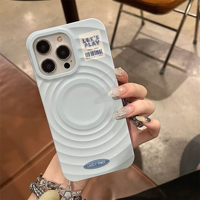 Magnetic MagSafe) Case with Lettering Phone (Compatible