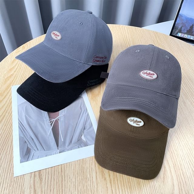 Baseball Cap Applique Lettering