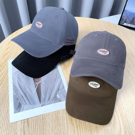 Baseball Cap Applique Lettering