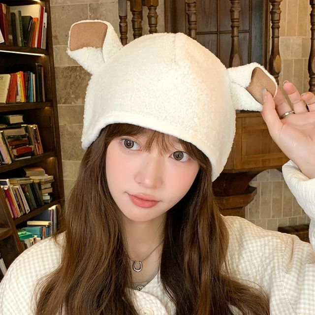 Ear Sheep Fleece Hat