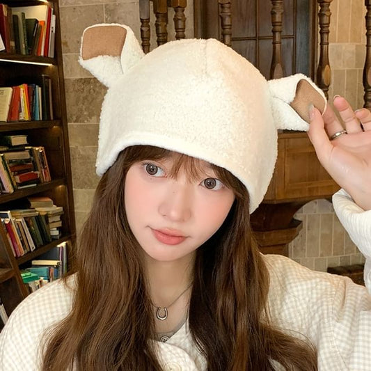 Ear Sheep Fleece Hat
