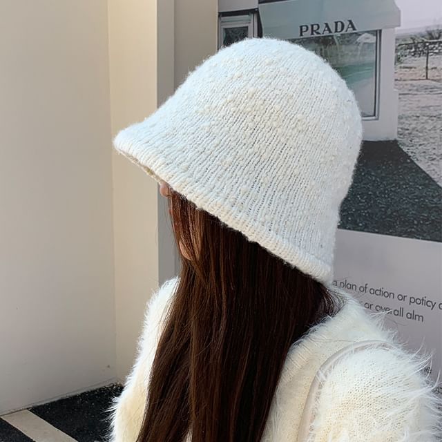 Bucket Hat Melange Knit