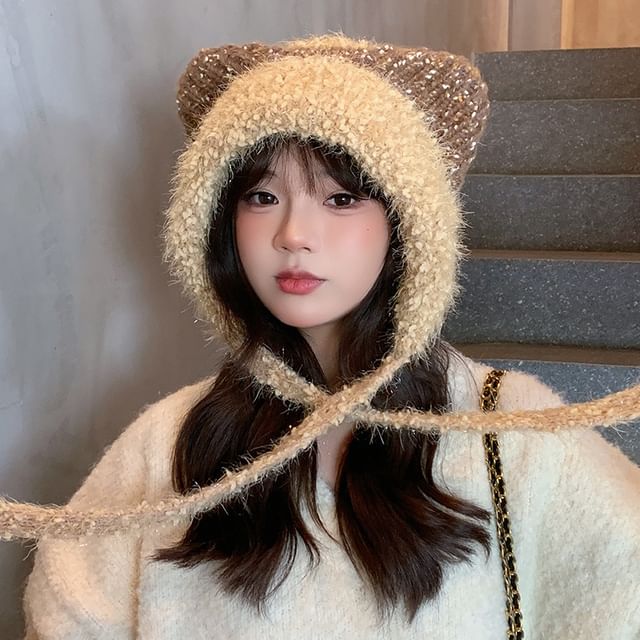 Wool Ear Cat Trapper Hat