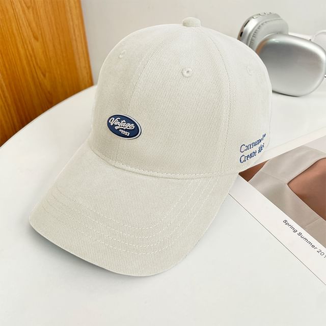 Baseball Cap Applique Lettering