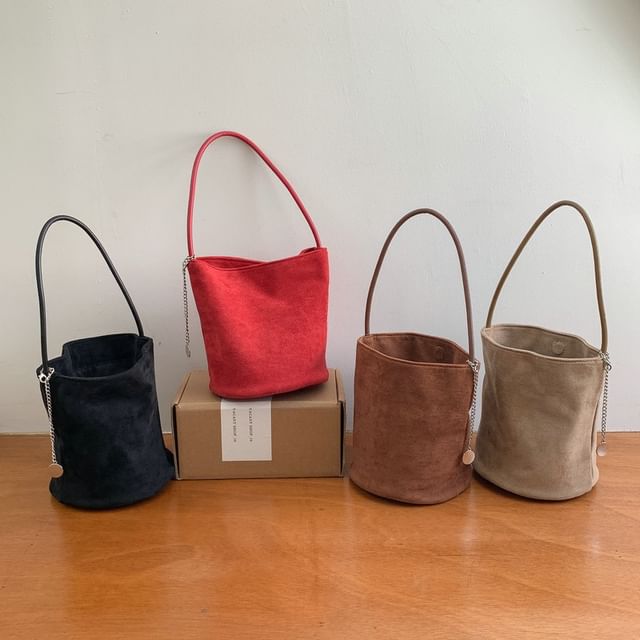 Faux Bag Suede Bucket