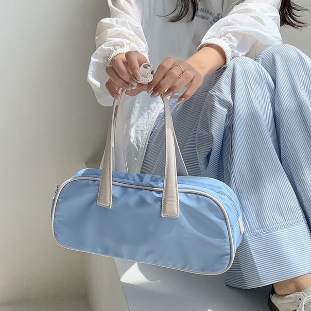 Tote Plain Trim Contrast Bag