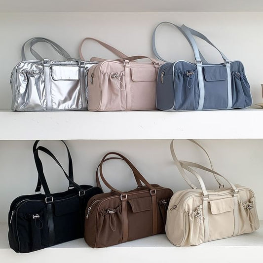 Bag Tote Multi-Pocket Drawstring