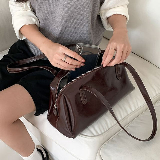 Faux Bag Tote Leather