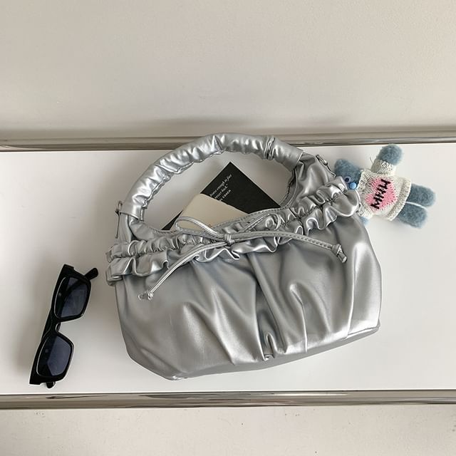 Ruched Bow Bag Shoulder