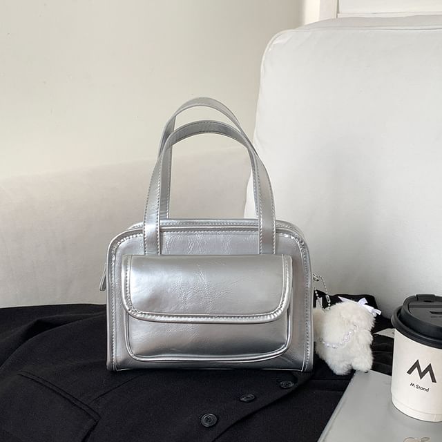 Leather Multi-Pocket Bag Crossbody Faux