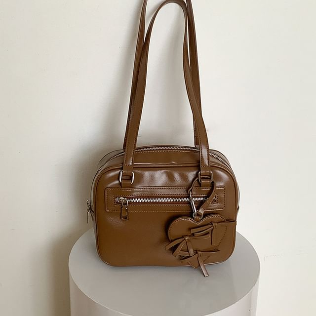 Multi-Pocket Bag Leather Tote Faux