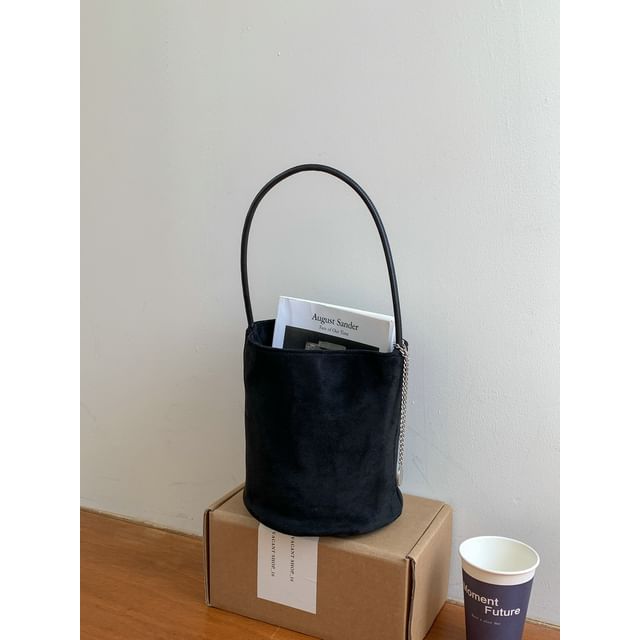 Faux Bag Suede Bucket