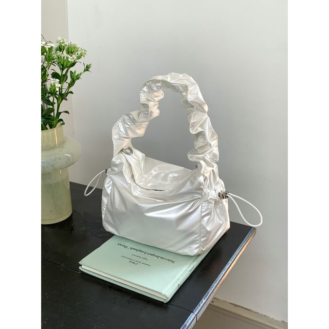 Ruched Drawstring Bag Shoulder