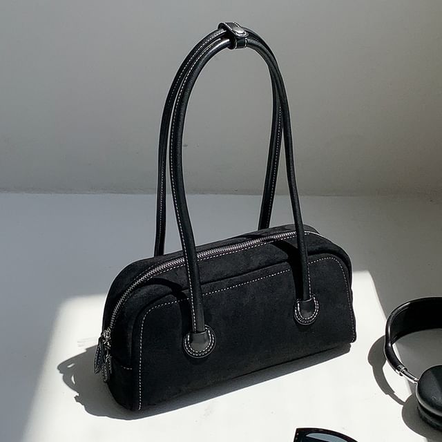 Shoulder Bag Suede Faux