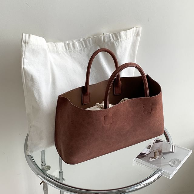 Bag Faux Suede Tote