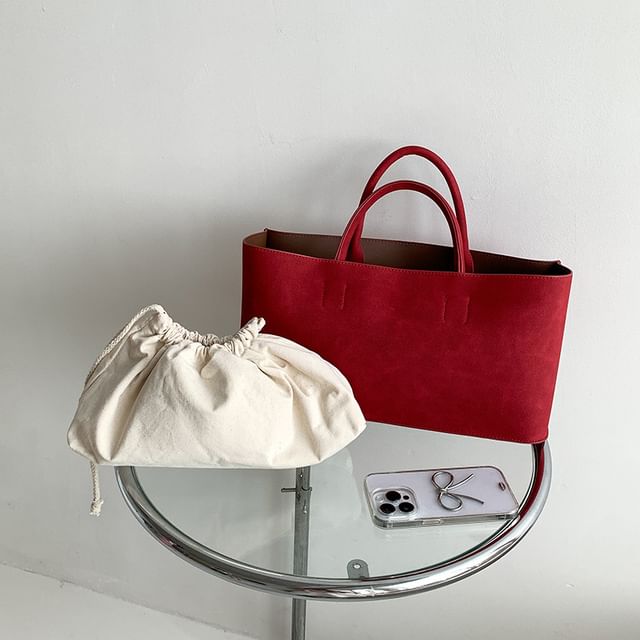Bag Faux Suede Tote