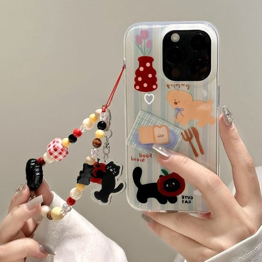 Animal Strap Case Set Phone /