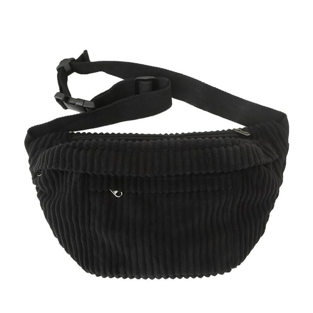 Corduroy Belt Bag Plain