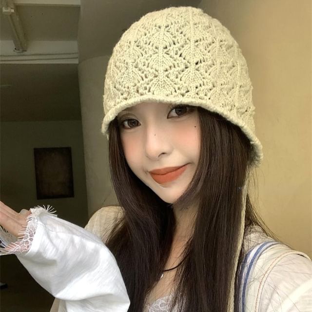 Plain Knit Beanie Crochet