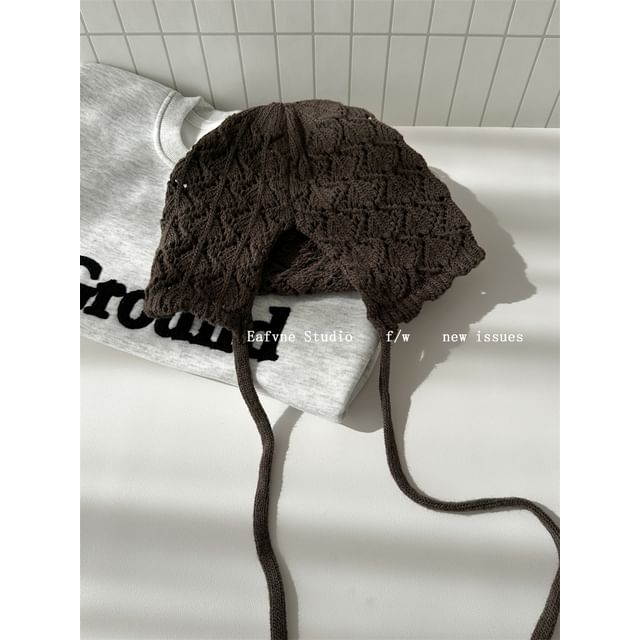 Plain Knit Beanie Crochet