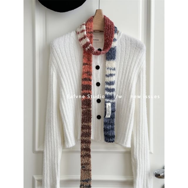 Scarf Gradient Knit Skinny