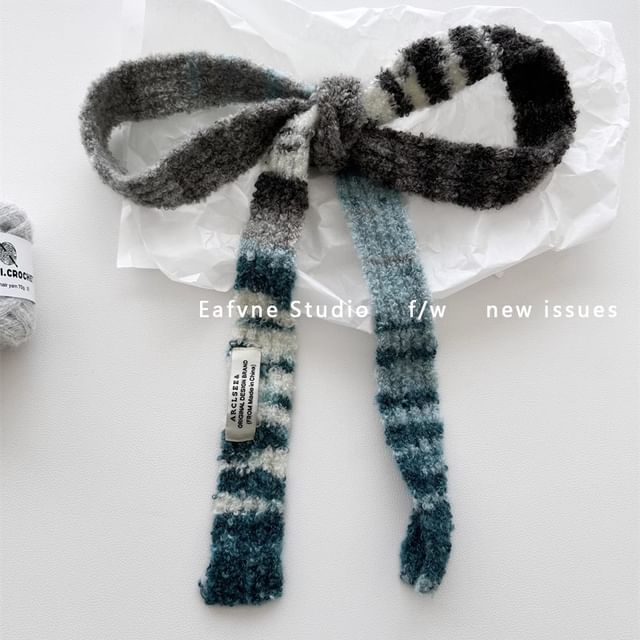 Scarf Gradient Knit Skinny