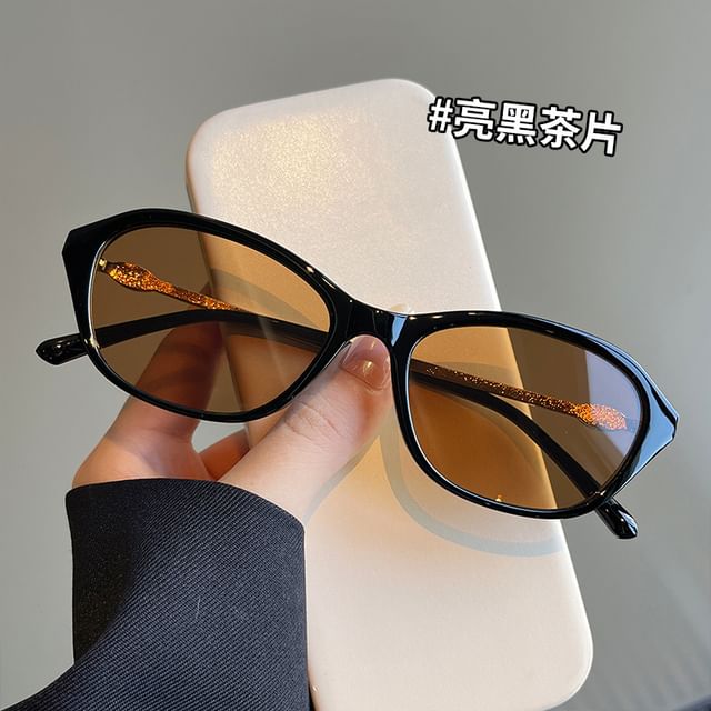 Sunglasses Oval Frame Glitter