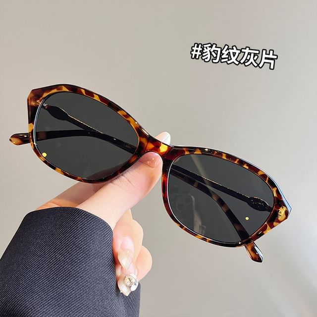 Sunglasses Oval Frame Glitter