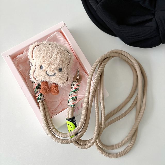 On Lanyard Plush Clip Phone Cartoon